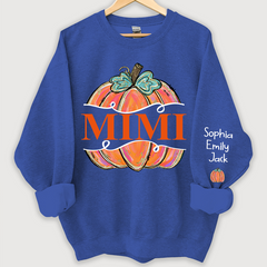 Lofaris Personalized Mimi Color Fall Pumpkin Sweatshirt