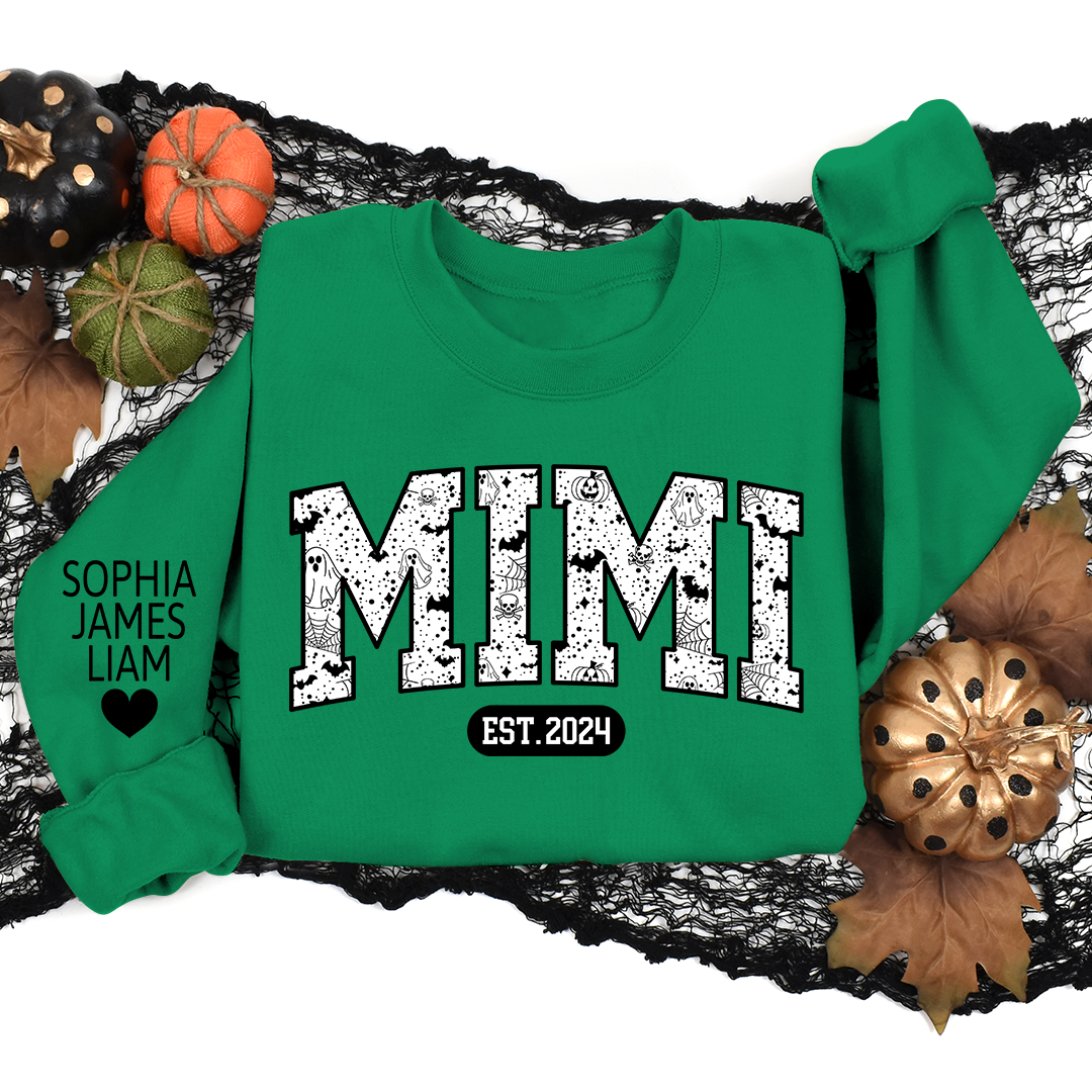 Lofaris Personalized Mimi Est Halloween Grandkids Sweatshirt