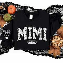 Lofaris Personalized Mimi Est Halloween Grandkids Sweatshirt