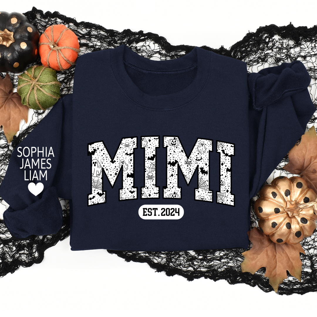 Lofaris Personalized Mimi Est Halloween Grandkids Sweatshirt
