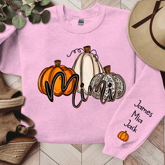 Lofaris Personalized Mimi Grandma Pumpkins Autumn Sweatshirt