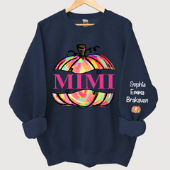Lofaris Personal Mimi Painted Pumpkin Autumn Sweatshirt