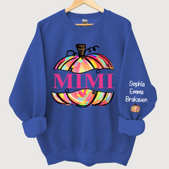 Lofaris Personal Mimi Painted Pumpkin Autumn Sweatshirt