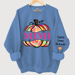 Lofaris Personal Mimi Painted Pumpkin Autumn Sweatshirt