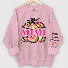Lofaris Personal Mimi Painted Pumpkin Autumn Sweatshirt