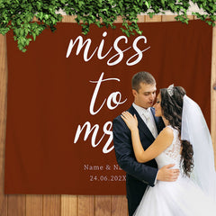 Lofaris Personalized Simple Solid Color Wedding Backdrop Decor