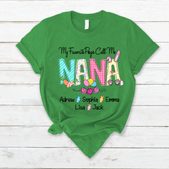 Lofaris Personalized My Favorite Peeps Easter Bunny T-Shirt