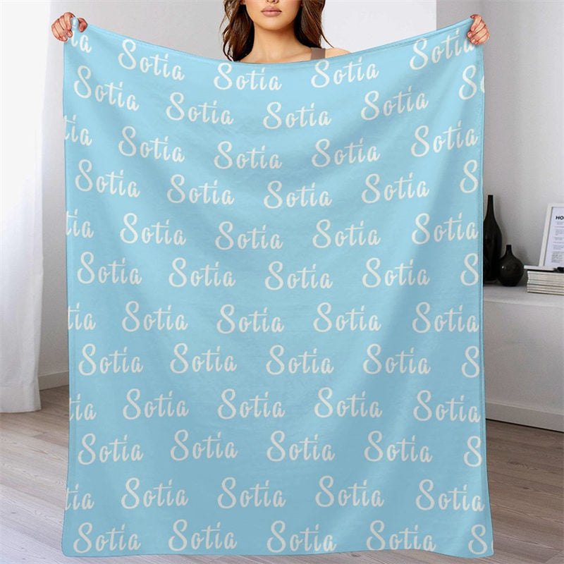 Lofaris Personalized Name Blanket Abstract Ground For Gift