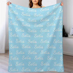 Lofaris Personalized Name Blanket Abstract Ground For Gift
