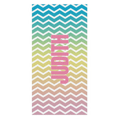 Lofaris Personalized Name Colorful Beach Towel for Kids Gifts