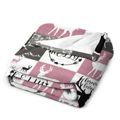 Lofaris Personalized Name Elk Woodland Animal Warm Blanket