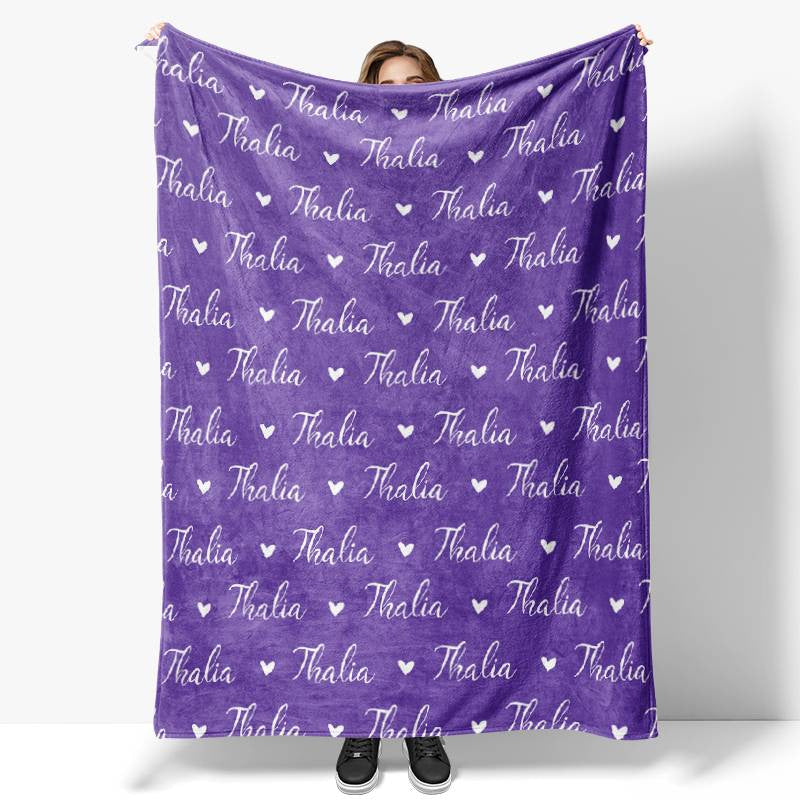 Lofaris Personalized Name Fleece Blanket for Kids¡¯ Gift