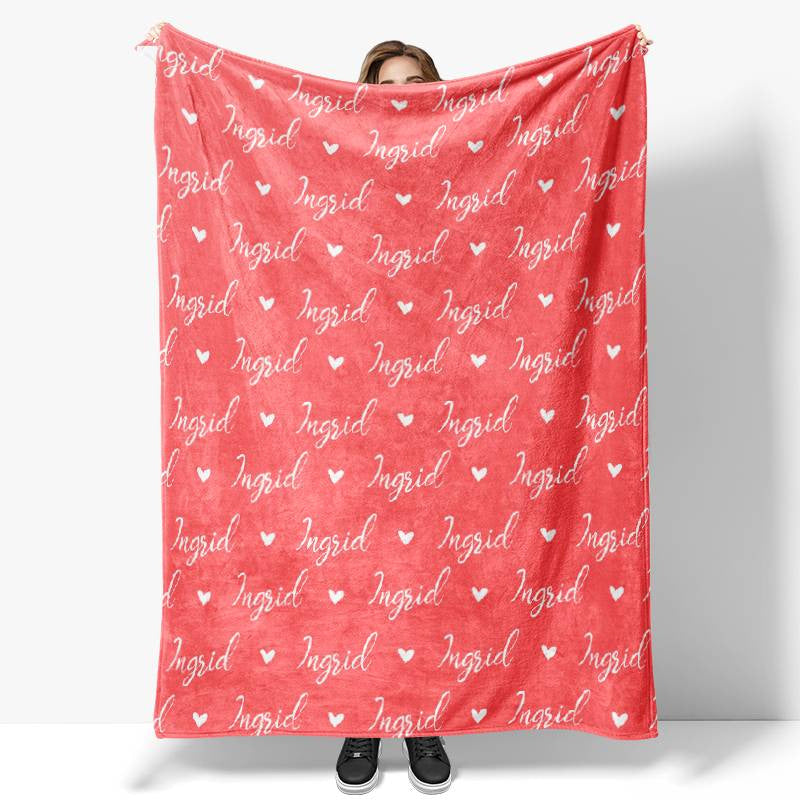 Lofaris Personalized Name Fleece Blanket for Kids¡¯ Gift