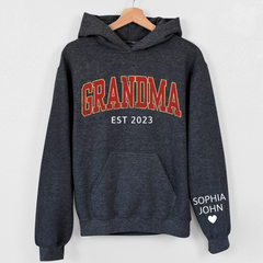 Lofaris Personalized Name Grandma Est Years Gift Hoodie