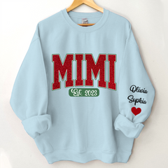 Lofaris Personalized Name Mimi And Kids Christmas Sweatshirt