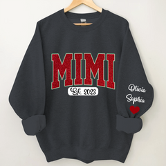 Lofaris Personalized Name Mimi And Kids Christmas Sweatshirt