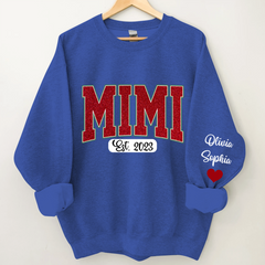Lofaris Personalized Name Mimi And Kids Christmas Sweatshirt