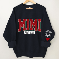 Lofaris Personalized Name Mimi And Kids Christmas Sweatshirt
