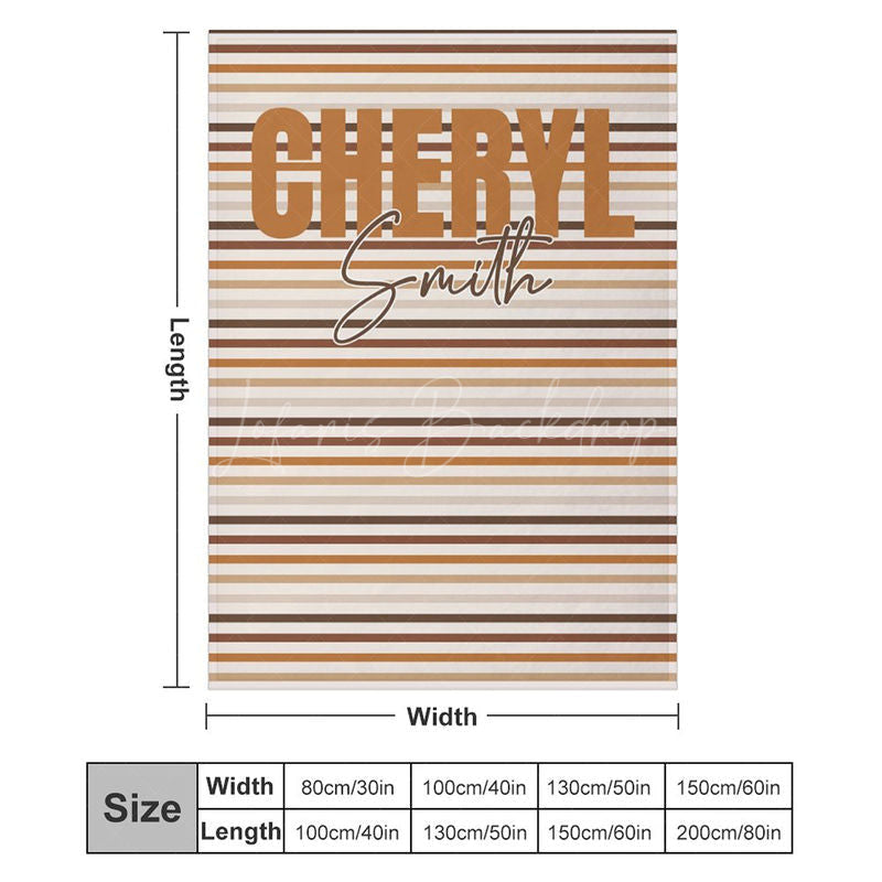 Lofaris Personalized Name Text Soft Blanket For Family Gifts
