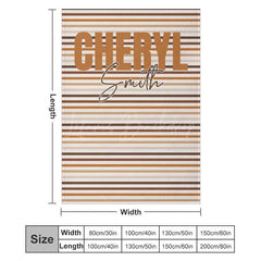 Lofaris Personalized Name Text Soft Blanket For Family Gifts