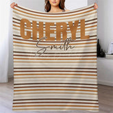 Lofaris Personalized Name Text Soft Blanket For Family Gifts