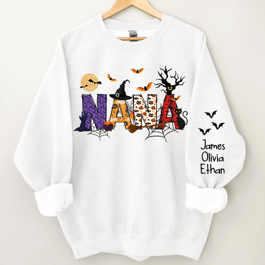 Lofaris Personalized Nana And Grandkids Halloween Shirt