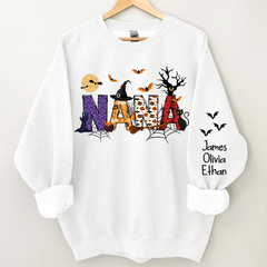Lofaris Personalized Nana And Grandkids Halloween Shirt