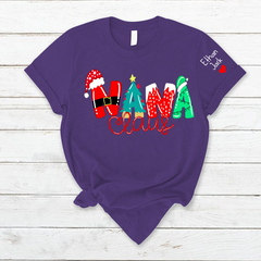 Lofaris Personalized Nana And Kids Claus Christmas T-Shirt