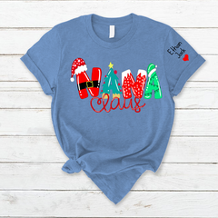 Lofaris Personalized Nana And Kids Claus Christmas T-Shirt