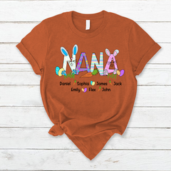 Lofaris Personalized Nana Carrot Kids Easter Day T-Shirt