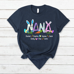 Lofaris Personalized Nana Carrot Kids Easter Day T-Shirt