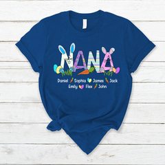 Lofaris Personalized Nana Carrot Kids Easter Day T-Shirt