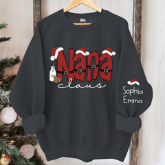 Lofaris Personalized Nana Claus Merry Christmas Sweatshirt