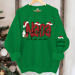 Lofaris Personalized Nana Claus Merry Christmas Sweatshirt