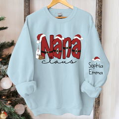 Lofaris Personalized Nana Claus Merry Christmas Sweatshirt