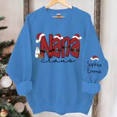 Lofaris Personalized Nana Claus Merry Christmas Sweatshirt