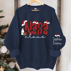 Lofaris Personalized Nana Claus Merry Christmas Sweatshirt