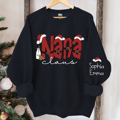 Lofaris Personalized Nana Claus Merry Christmas Sweatshirt