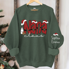 Lofaris Personalized Nana Claus Merry Christmas Sweatshirt