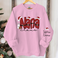 Lofaris Personalized Nana Claus Merry Christmas Sweatshirt