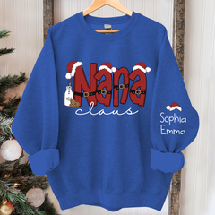 Lofaris Personalized Nana Claus Merry Christmas Sweatshirt