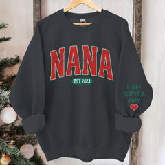 Lofaris Personalized Nana Grandkids Christmas Sweatshirt