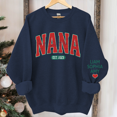 Lofaris Personalized Nana Grandkids Christmas Sweatshirt