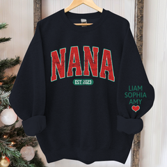 Lofaris Personalized Nana Grandkids Christmas Sweatshirt