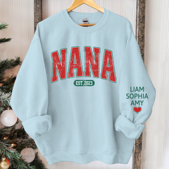 Lofaris Personalized Nana Grandkids Christmas Sweatshirt