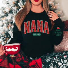 Lofaris Personalized Nana Grandkids Christmas Sweatshirt