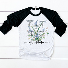 Lofaris Personalized Nana Kids Dragonfly Family Baseball Shirt
