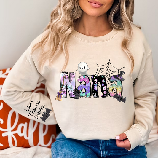 Lofaris Personalized Nana And Kids Halloween CTH01 Sweatshirt