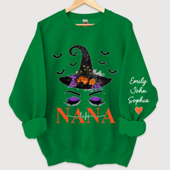 Lofaris Personalized Nanalife Hat Halloween And Grandkids Sweatshirt
