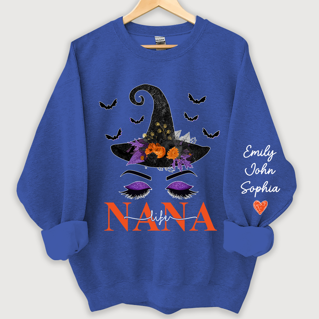 Lofaris Personalized Nanalife Hat Halloween And Grandkids Sweatshirt